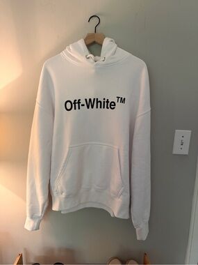 Off-White Silver Logo Rivet Detail